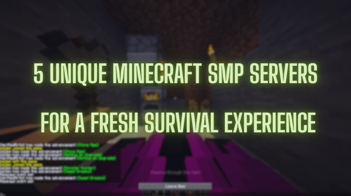 5 Unique Minecraft SMP Servers for a Fresh Survival Experience