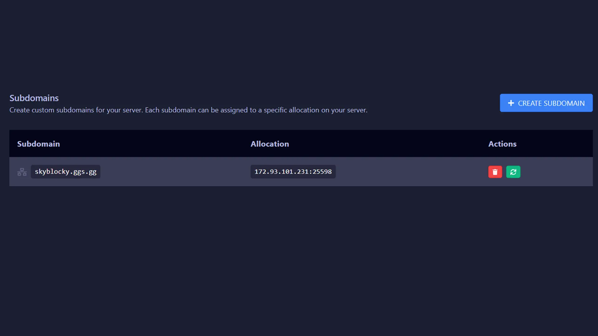 Choose Your Own Subdomain – GGServers Panel Feature