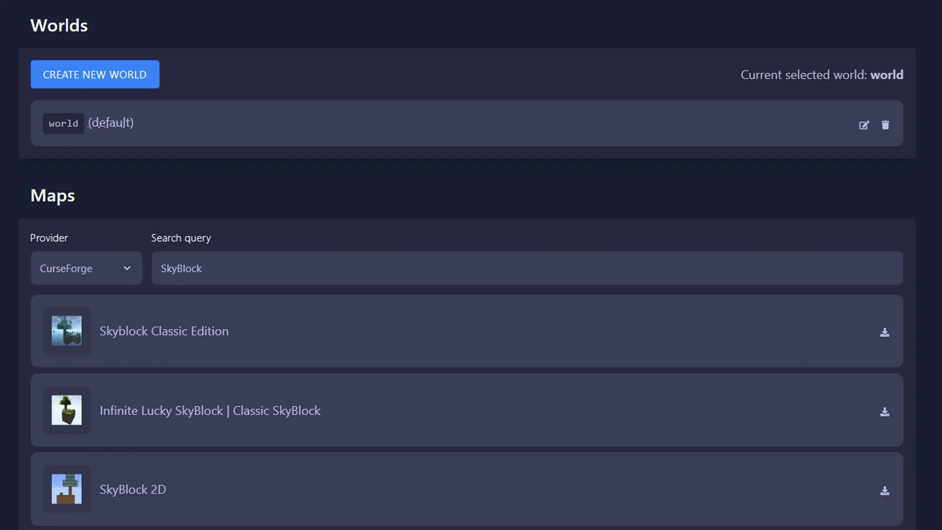 World Manager – GGServers Panel Feature