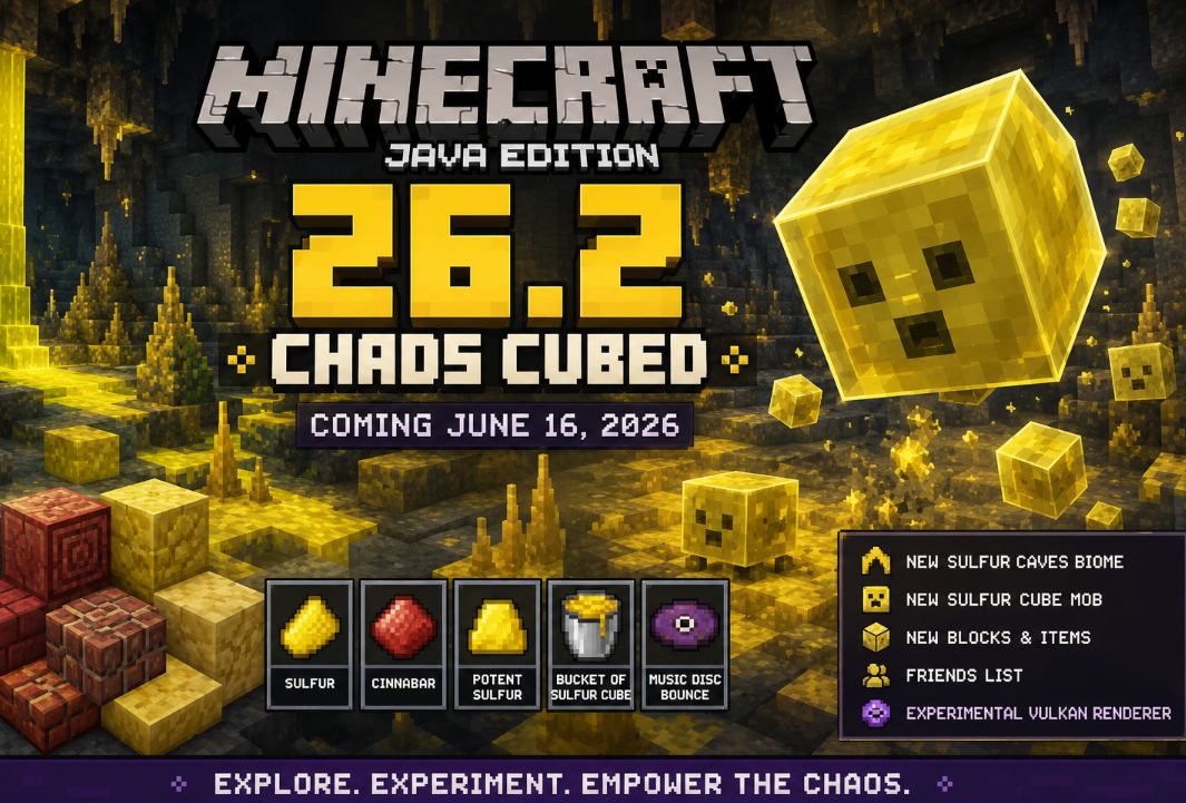 Minecraft Java Edition 26.2: Everything You Need to Know About the Chaos Cubed Update