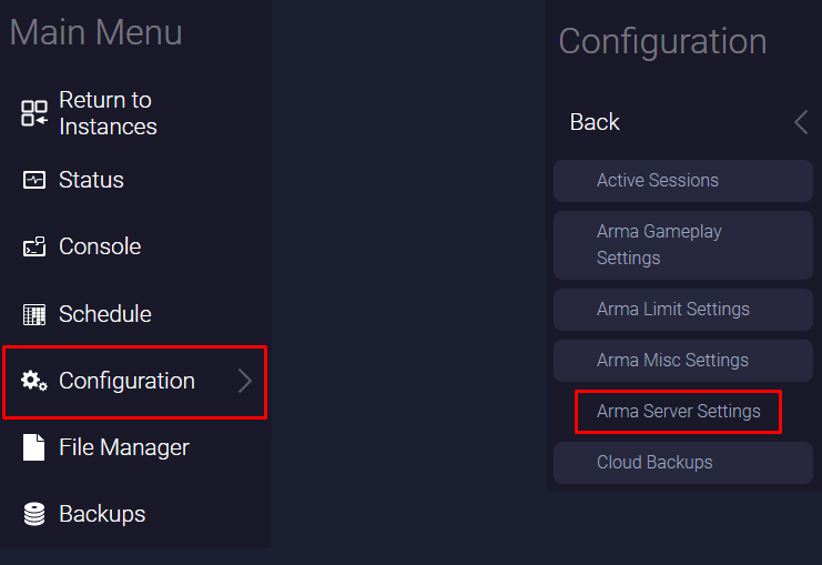 Arma Server Settings