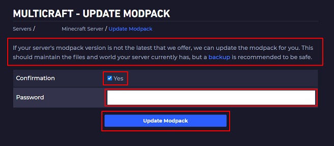 Update Modpack