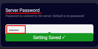 Server Password