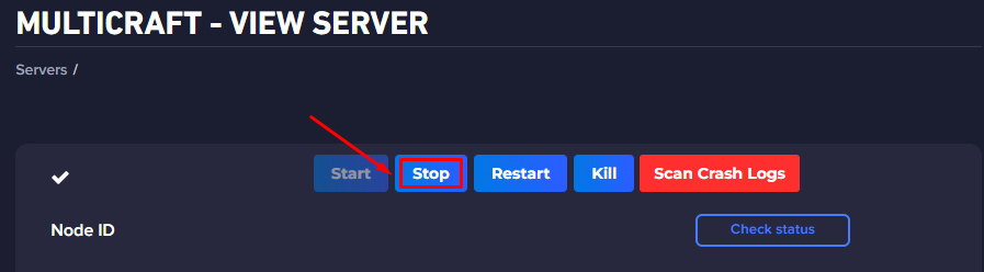 Stop Server