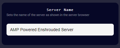 Server Name