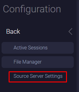 Source Server Settings