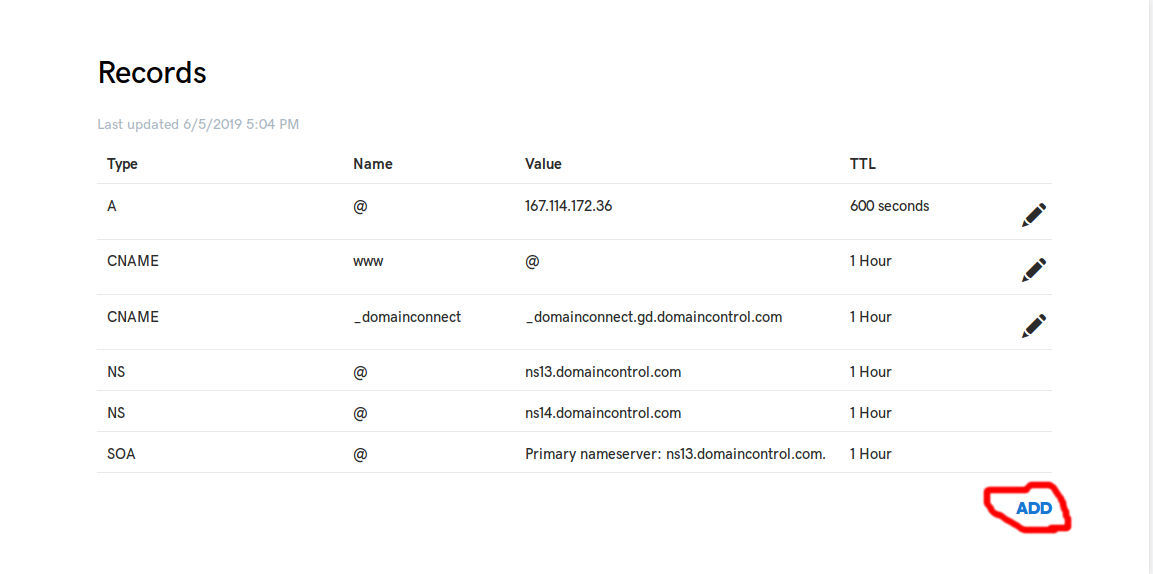 Add DNS Record