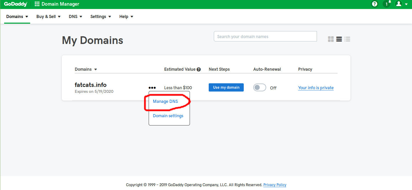 Manage DNS