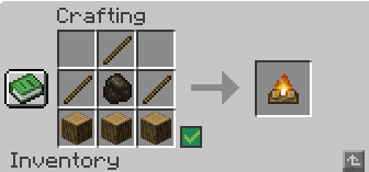 How to craft a Campfire Minecraft