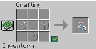 How to craft a glass bottle in Minecraft GGServers