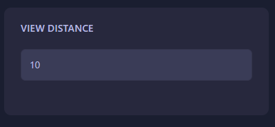 Changing the View Distance value in Hytale