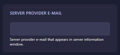 Change Server Provider E-mail in OpenRCT2