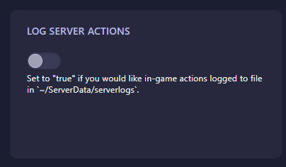 Log Server Actions toggle in OpenRCT2
