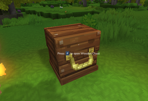 Placing a Chest in Hytale