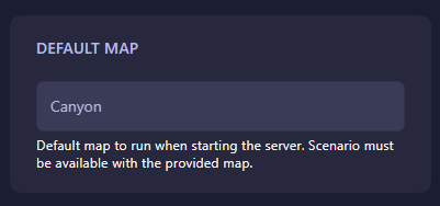 Changing the default map field