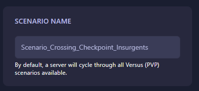 Editing the Scenario Name field