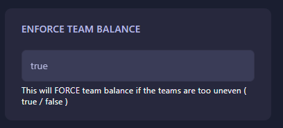 Enforce team balance toggle
