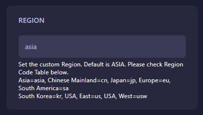 Checking Sunkenland server region
