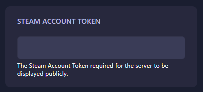 Set Steam Account Token