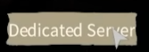 Selecting dedicated server tab