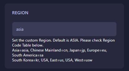 Entering the Sunkenland region code