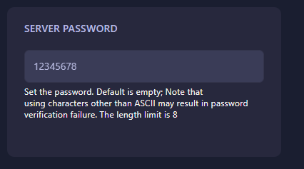 Entering the Sunkenland server password