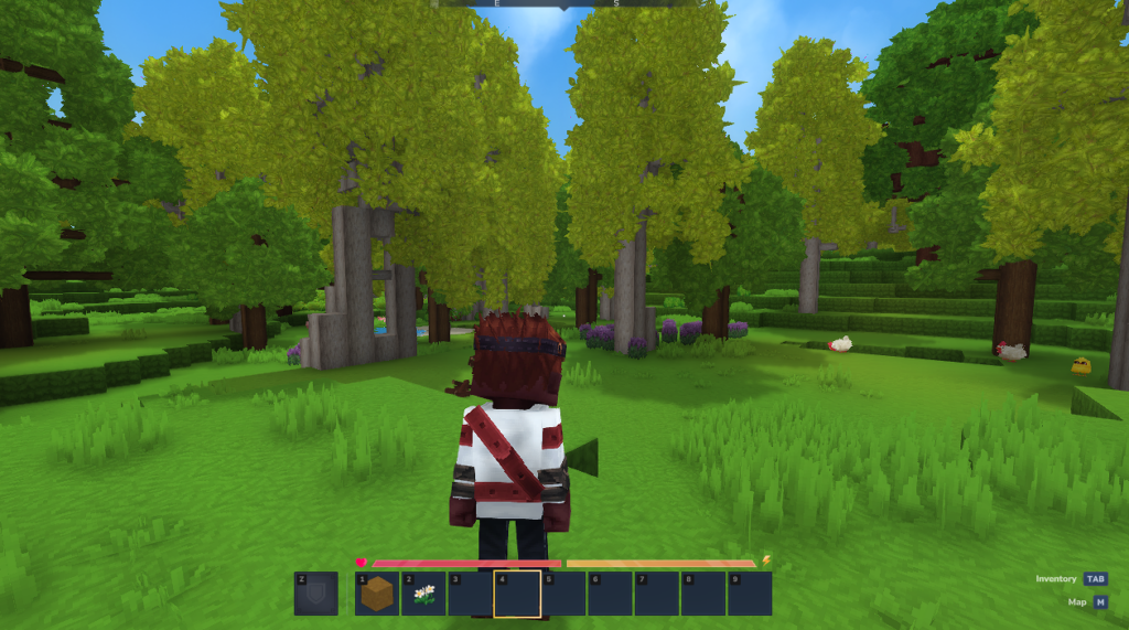 Switching to third-person view in Hytale