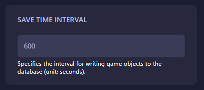 Set Save Time Interval Soulmask Server