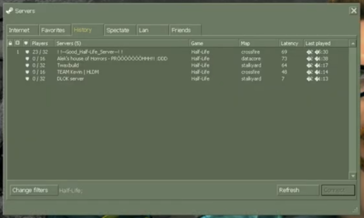Select Black Mesa Server