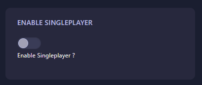 OpenRA Enable Singleplayer Setting