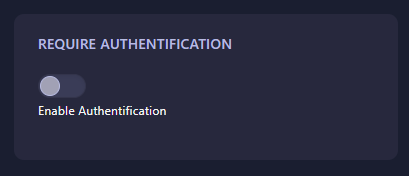 OpenRA Require Authentication Setting