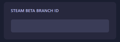 Change Steam Beta Branch ID