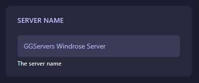 Change Server Name