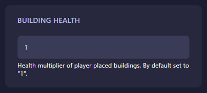 Changing Building Health settings in HumanitZ