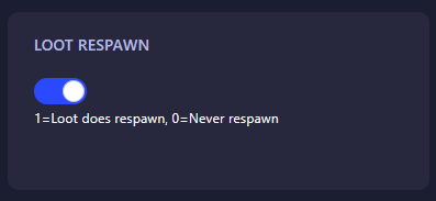 Configuring Loot Respawn settings in HumanitZ