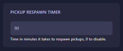 Change HumanitZ Pickup Respawn Timer