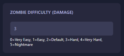 Configuring Zombie Damage in HumanitZ