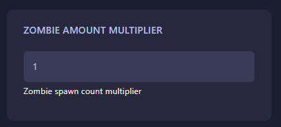 Configuring Zombie Amount Multiplier in HumanitZ