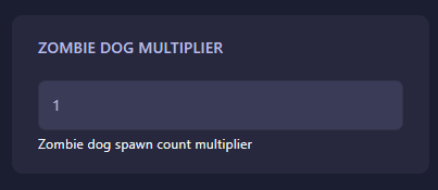 Configuring Zombie Dog Multiplier in HumanitZ