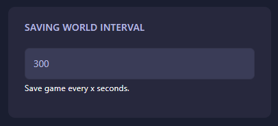 Changing the Saving World Interval in HumanitZ